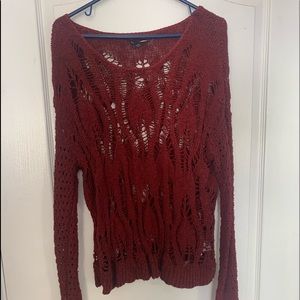Burgundy sweater